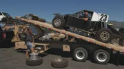 The original Pro Light owner helps Heavy D and Diesel Dave load the Pro Light onto their trailer.