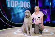 Christiane mit ihrem Irischen Wolfshund _Charly_.