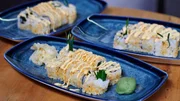 Maki mit Garnelen-Tempura