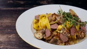 Frikassee vom Hasen mit Tagliatelle