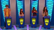 L-R: Sinjin Van Cleef (Michael Eric Reid), Cat Valentine (Ariana Grande), Trina Vega (Daniella Monet), Tori Vega (Victoria Justice)