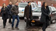 V.l.: Erin Lindsay (Sophia Bush), Odafin 'Fin' Tutuola (Ice-T), Hank Voight (Jason Beghe), Nick Amaro (Danny Pino), Olivia Benson (Mariska Hargitay)