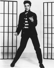 Public Elvis Presley promoting Jailhouse Rock.