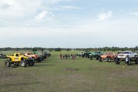 The Dirty 7's and The Diesel Brother's trucks line up head to head. The Dirty 7's and The Diesel Brother's trucks line up head to head.