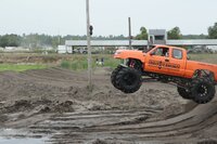 The Diesel Brother's Brocamino makes its first run on The Dirty 7's home track. The Diesel Brother's Brocamino makes its first run on The Dirty 7's home track.