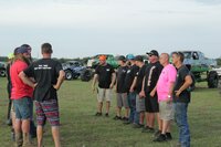 The Dirty 7 and The Diesel Brothers in a pre-race stand-off. The Dirty 7 and The Diesel Brothers in a pre-race stand-off.