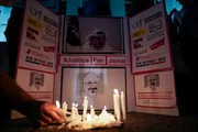 Mahnwache für Jamal Khashoggi.