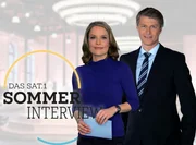 Das SAT.1 Sommerinterview mit Olaf Scholz - Artwork - Katja Losch (l.); Heiko Paluschka (r.)