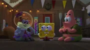 L-R: Sandy, SpongeBob, Patrick