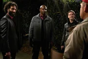 (v.l.n.r.) Adrian Pimento (Jason Mantzoukas); Terry Jeffords (Terry Crews); Jake Peralta (Andy Samberg)