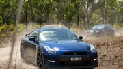 Von vorne: Nissan GTR, Bentley Continental GT V8, BMW M6 Gran Coupe