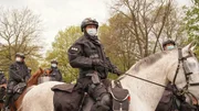 Berittführerin Dörte Thies und ihr Dienstpferd Athos sind ein eingespieltes Team.