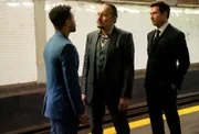 Pictured: (l-r) Ivo Nandi as Gianluca Silvano, Dylan McDermott as Richard Wheatley