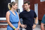 L-R: Eddie Janko (Vanessa Ray); Jamie Reagan (Will Estes)