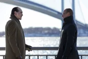 LAW & ORDER: ORGANIZED CRIME -- "What Happens in Puglia" Episode 101 -- Pictured: (l-r) Chazz Palminteri as Manfredi Sinatra, Christopher Meloni as Detective Elliot Stabler -- (Photo by: Will Hart/NBC)