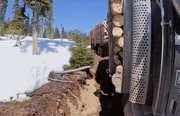 The truck driver Mike Kadar lost control of his wheeled vehicle in the Shuswap Highlands.