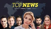 V.l.: Özcan Cosar, Till Reiners, Bastian Bielendorfer, Moderatorin Sarah Valentina Winkaus, Faisal Kawusi und Ilka Bessin.
