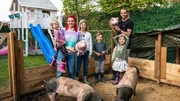 V.l.: Divia, Dana, Delani, Dion, Dennis und Dalina Diekmeier