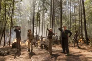Norman Reedus as Daryl Dixon, Sydney Park as Cyndie, Danai Gurira as Michonne, Melissa McBride as Carol Peletier, Kerry Cahill as Diane.
