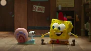 L-R: Gary, SpongeBob