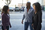 (v.l.n.r.) Alicia (Gina Rodriguez); Terry Jeffords (Terry Crews); Rosa Diaz (Stephanie Beatriz)