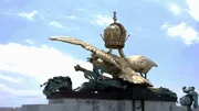Adlerskulptur der Neuen Burg.