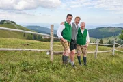 Hans Knauß mit dem Flügelhornduo.