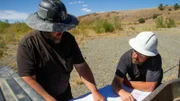 Casey Morgan & Jason Sanchez examine Lynx Creek map