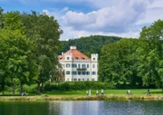 Possenhofen Castle on the western shore of Lake Starnberg in Bavaria. Here, Sisi, the later Empress Elisabeth of Austria, spent her childhood summers