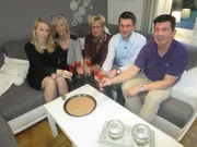 V.l.: Imke, Birgit, Sigrid, Hanno und Gastgeber Olaf.