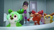 L-R: Bobbi, Professor Scratch, Sir Steel, Rammy, Lola, Kai