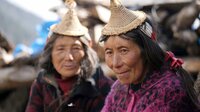 Alte Yakhirtin aus Laya in Bhutan. Alte Yakhirtin aus Laya in Bhutan.
