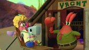 L-R: Missy Upturn, Pearl, Mr. Krabs