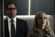 Dr. Jason Bull (Michael Weatherly, l.); Marissa Morgan (Geneva Carr, r.)