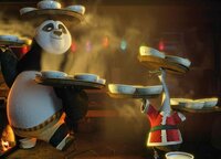 Kung Fu Panda - Ein schlagfertiges Winterfest Akrobaten: Panda Po, Kranich