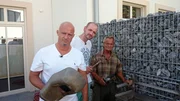 V.l.: Detlef, Christian und Schmiedemeister Otto