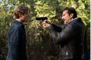 L-R: Angus MacGyver (Lucas Till), Russ Taylor (Henry Ian Cusick)