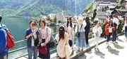 Chinesische Touristen in Hallstatt