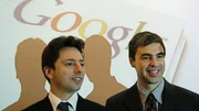 L-R: Sergey Brin and Larry Page, 2004.