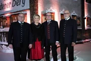 Götzner Männer-Dreigesang mit Moderatorin Martina Köberle.