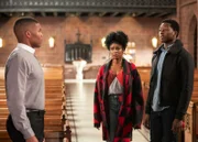 Gaius Charles (Rev. Carter), Javicia Leslie (Ali Finer), Brandon Micheal Hall (Miles Finer).