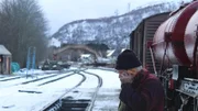 Dampfzug im Strathspey Railway Center