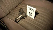 Beweisstück Spielzeug-Pistole