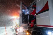 Vidar takes control over the truck. (National Geographic)