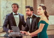 Brandon Micheal Hall (Miles Finer), Suraj Sharma (Rakesh), Violett Beane (Cara).