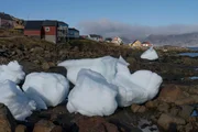 Schmelzendes Eis in Kulusuk / Grönland.
