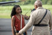 Picture Shows:  Camille Bordey (SARA MARTINS), Commissioner Selwyn Patterson (DON WARRINGTON)