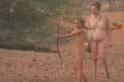 Kate and Makani with bows and arrows