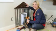 Heather and Kevin have two dogs they adore, so Jasmine is doing a DIY dog door decoration everyone can appreciate.