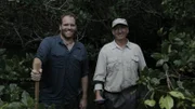 Josh and treasure hunter Gary Drayton look for Spanish treasure in a Florida swamp.